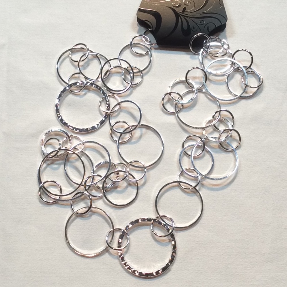 Silver Rings Necklace